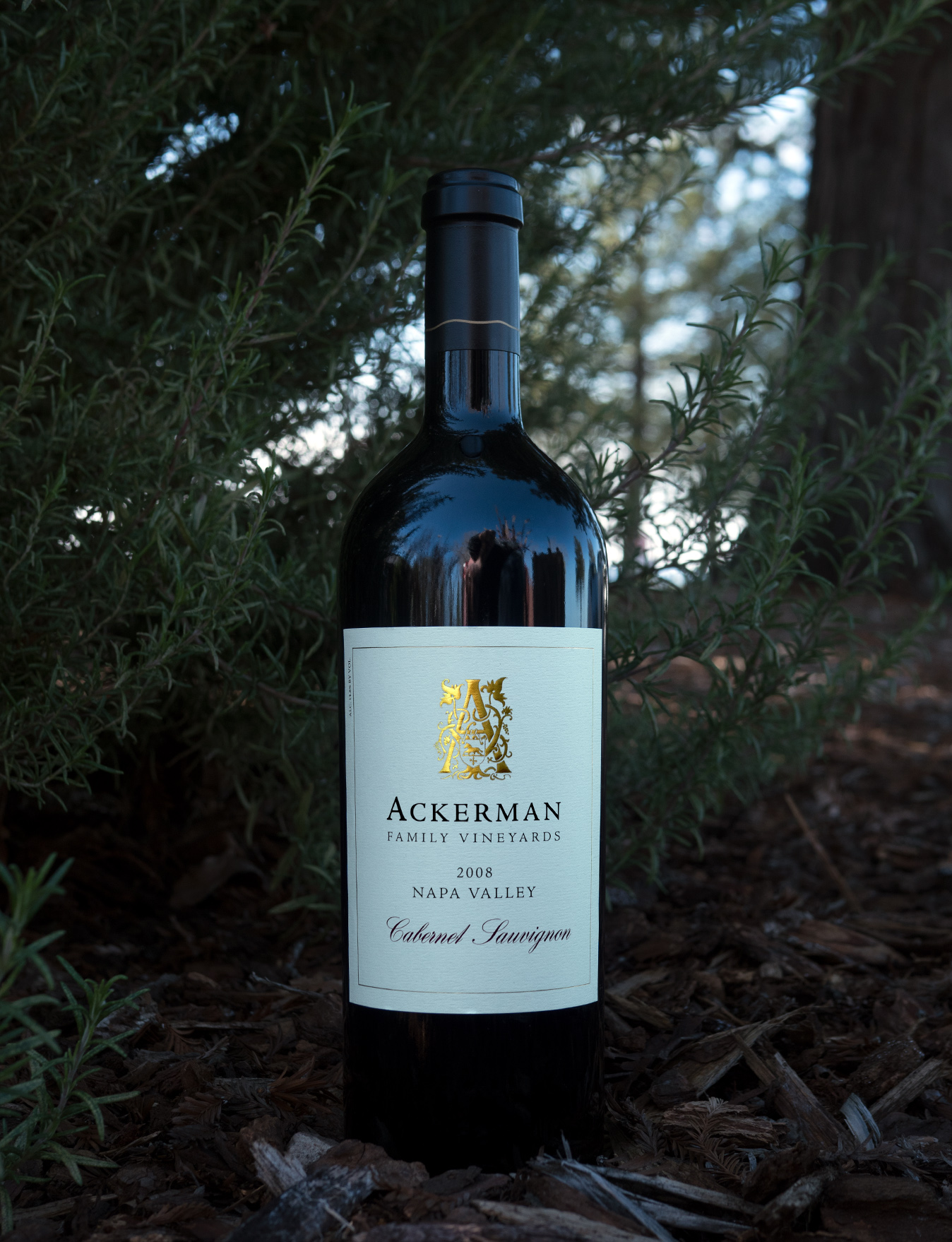 Ackerman Family Vineyards 2008 Napa Valley Cabernet Sauvignon 750ml Wine Bottle