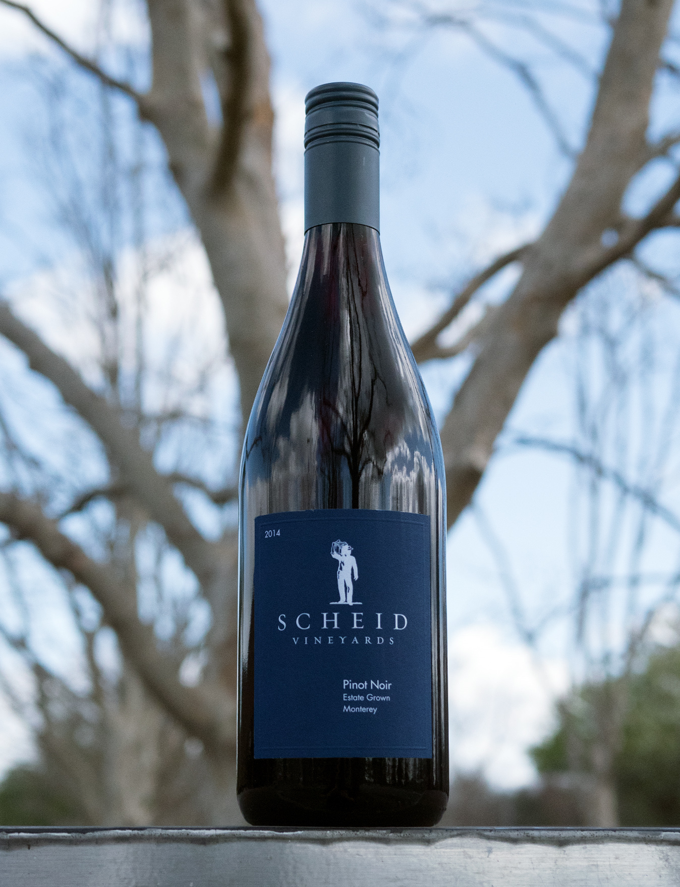 Scheid Vineyards 2014 Estate Grown Monterey Pinot Noir 750ml Wine Bottle