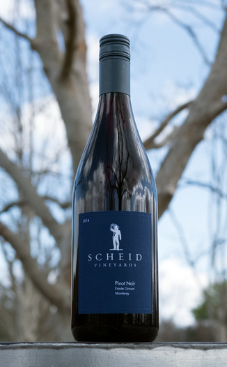 Scheid Vineyards 2014 Estate Grown Monterey Pinot Noir 750ml Wine Bottle