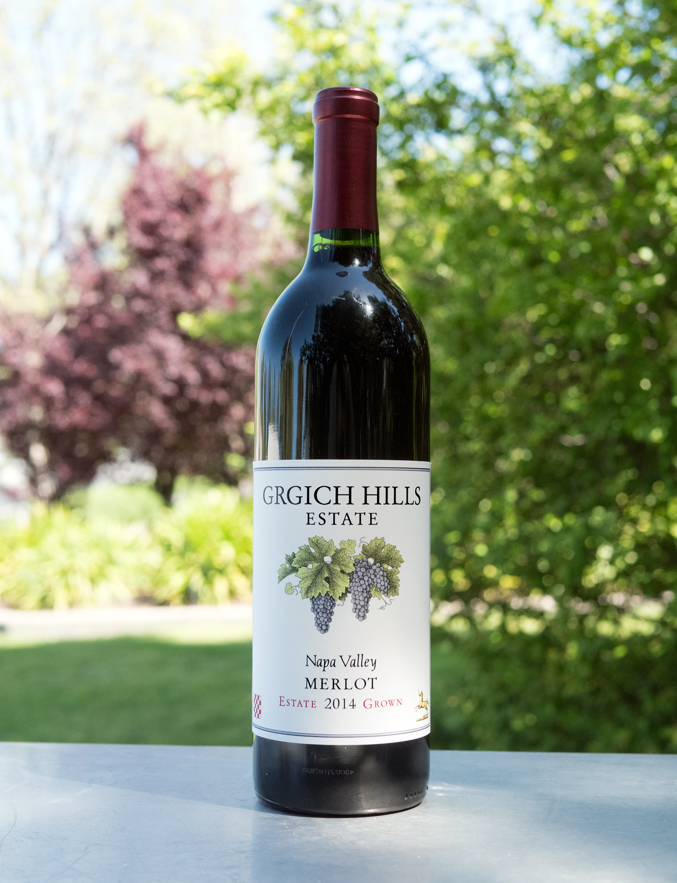Grgich Hills Estate 2014 Estate Grown Napa Valley Merlot 750ml Wine Bottle
