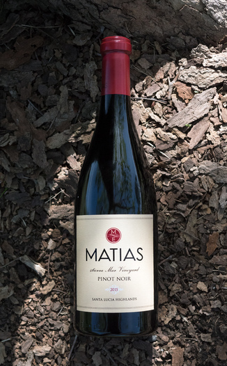 Matias 2015 Sierra Mar Vineyard Santa Lucia Highlands Pinot Noir 750ml Wine Bottle
