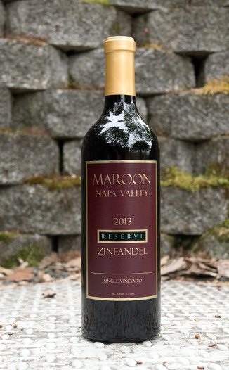 Maroon 2013 Reserve Napa Valley Single Vineyard Zinfandel 750ml Wine Bottle