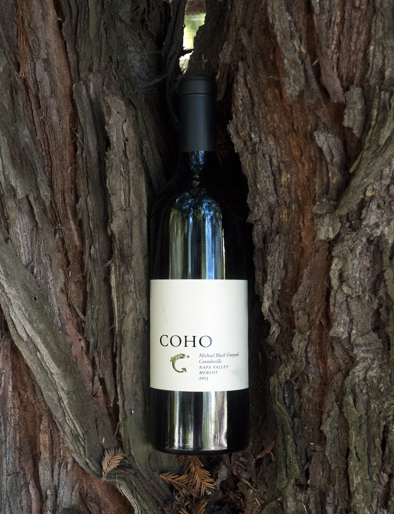 COHO 2013 Michael Black Vineyard Napa Valley Merlot 750ml Wine Bottle