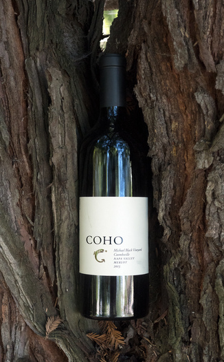 COHO 2013 Michael Black Vineyard Napa Valley Merlot 750ml Wine Bottle