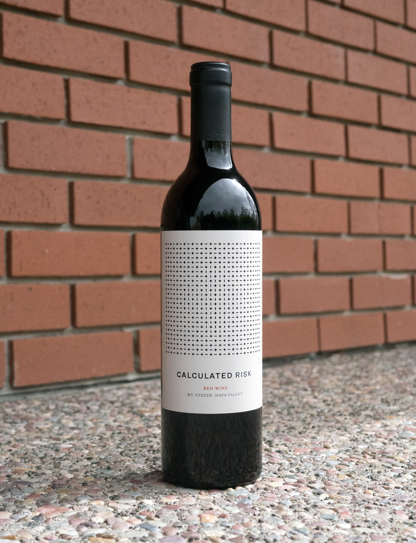 Calculated Risk 2014 Mt. Veeder Napa Valley Red Wine 750ml Wine Bottle