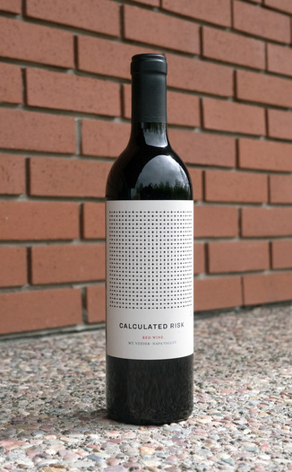 Calculated Risk 2014 Mt. Veeder Napa Valley Red Wine 750ml Wine Bottle