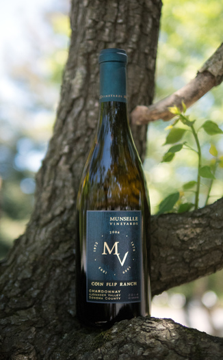 Munselle Vineyards 2014 Coin Flip Ranch Alexander Valley Chardonnay 750ml Wine Bottle
