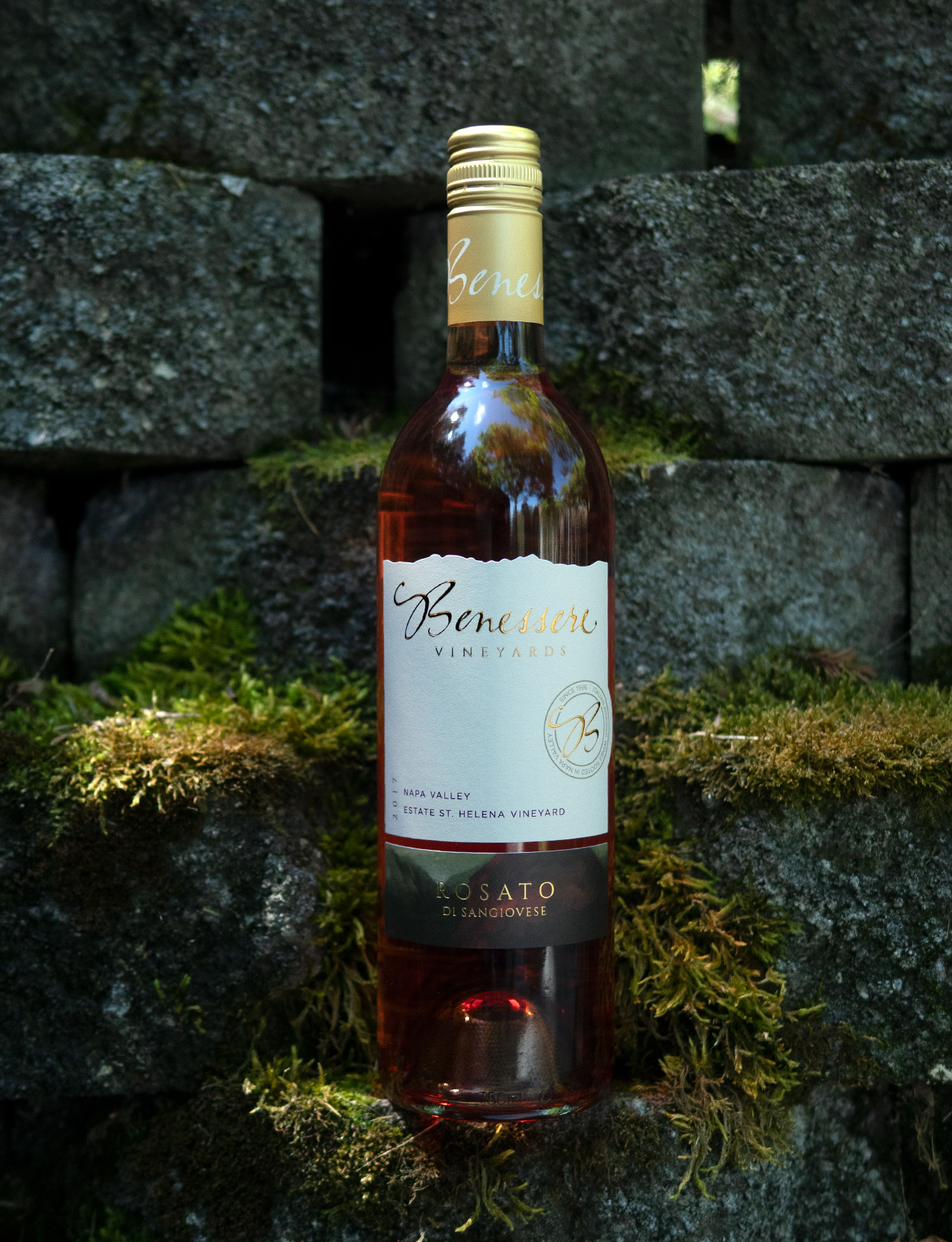 Benessere Vineyards 2017 Estate St. Helena Vineyard Napa Valley Rosato Di Sangiovese 750ml Wine Bottle