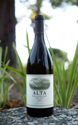 ALTA 2015 Russian River Valley Pinot Noir 750ml Wine Bottle