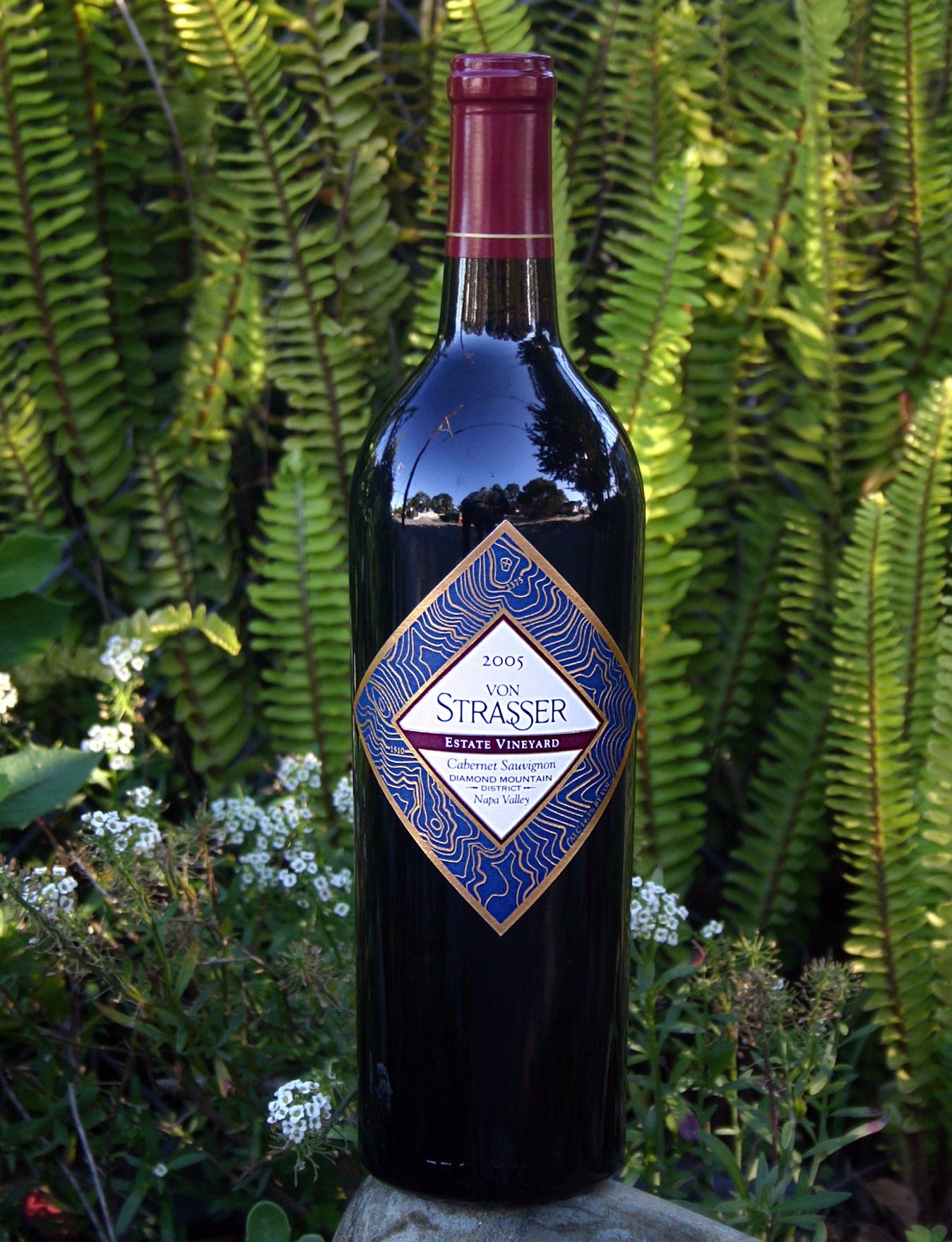 von Strasser Winery 2005 Estate Vineyard Cabernet Sauvignon 750ml Wine Bottle