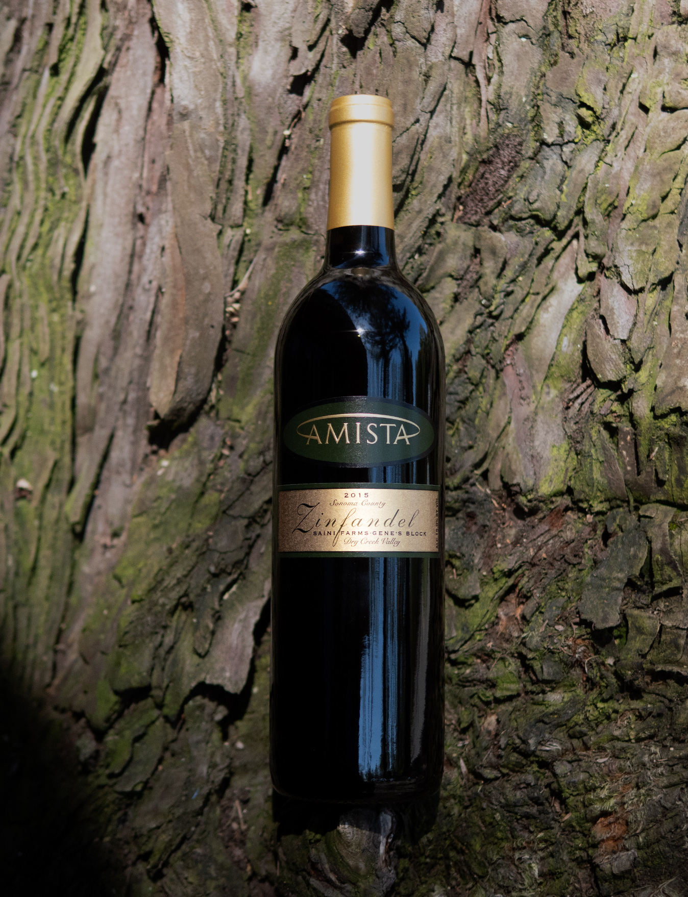 Amista Vineyards 2015 "Gene's Block" Saini Farms Vineyard Dry Creek Valley Zinfandel 750ml Wine Bottle