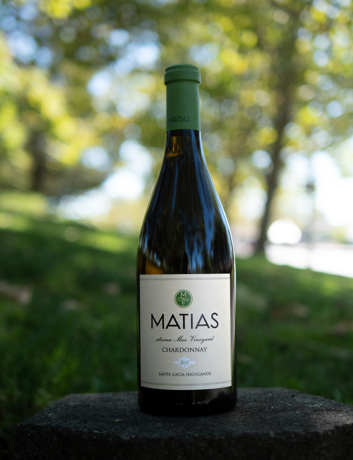 Matias 2015 Sierra Mar Vineyard Santa Lucia Highlands Chardonnay 750ml Wine Bottle