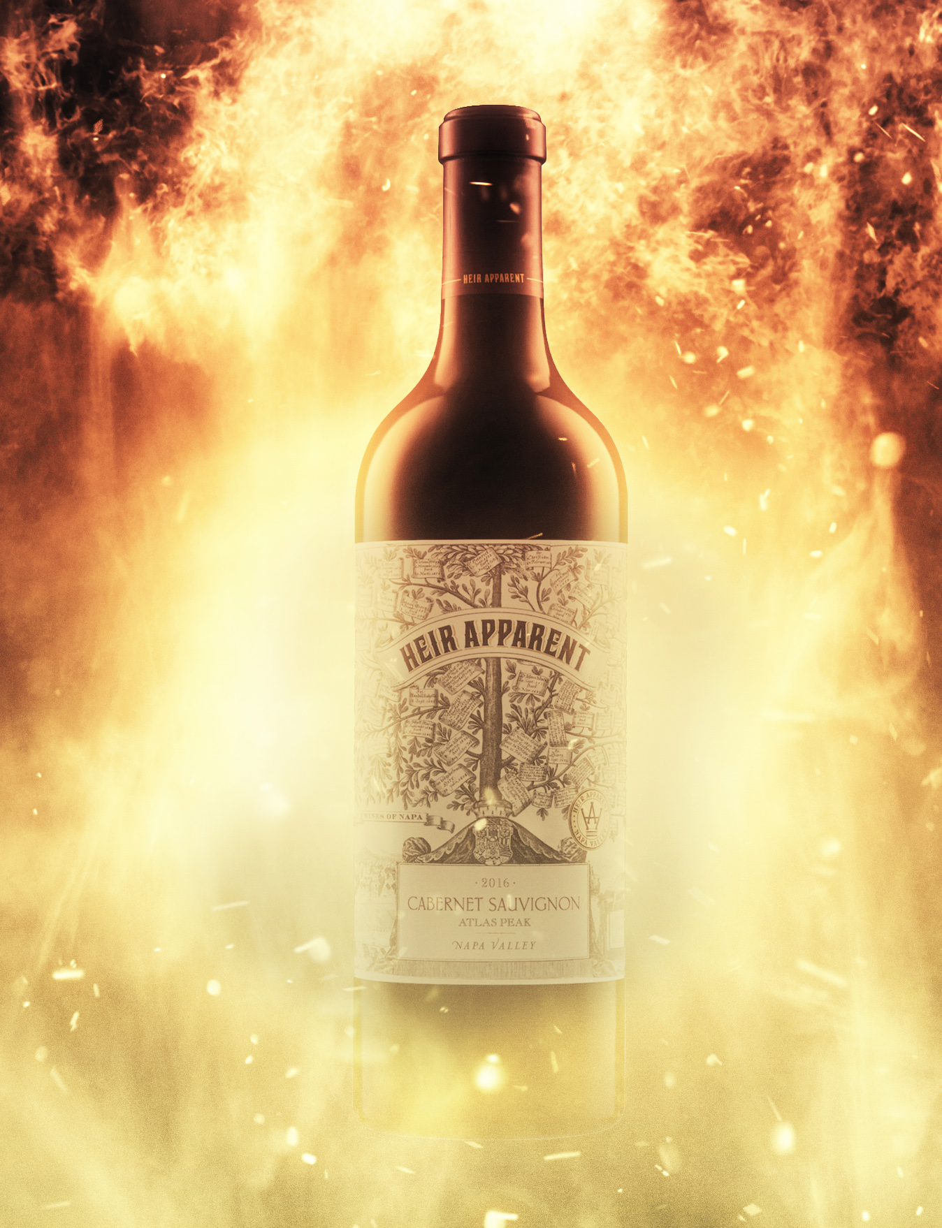 Heir Apparent 2016 Atlas Peak Napa Valley Cabernet Sauvignon 750ml Wine Bottle