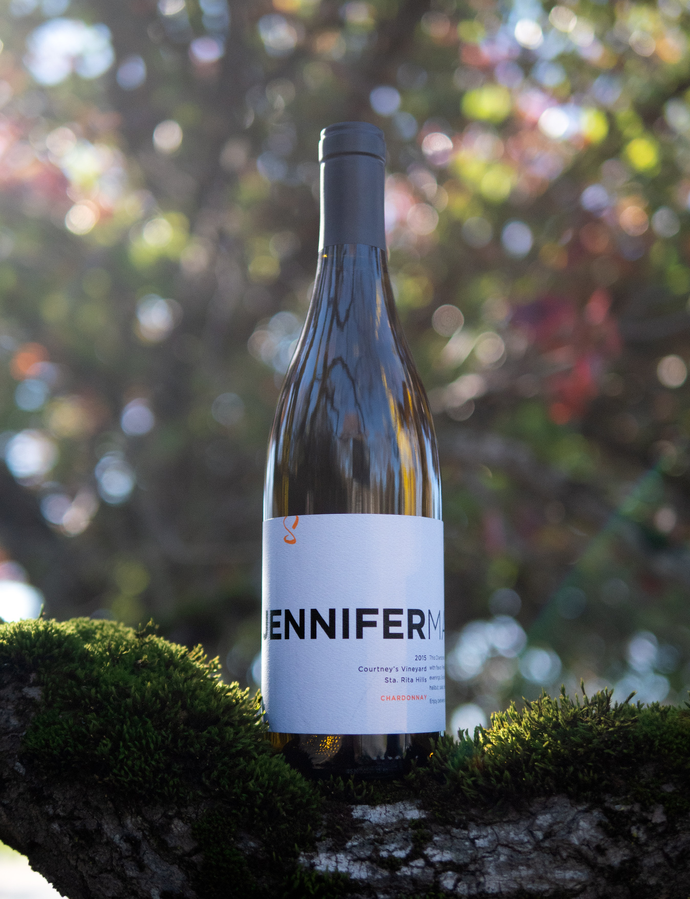 JenniferMark Wines 2015 Courtney's Vineyard Sta. Rita Hills Chardonnay 750ml Wine Bottle