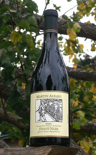 Martin Alfaro Wines 2006 Schultze Family Vineyard Pinot Noir 750ml Wine Bottle