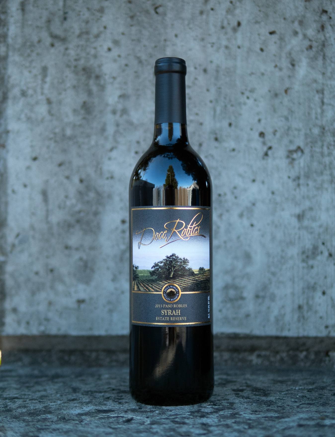 Doce Robles 2013 Paso Robles Syrah Estate Reserve 750ml Wine Bottle