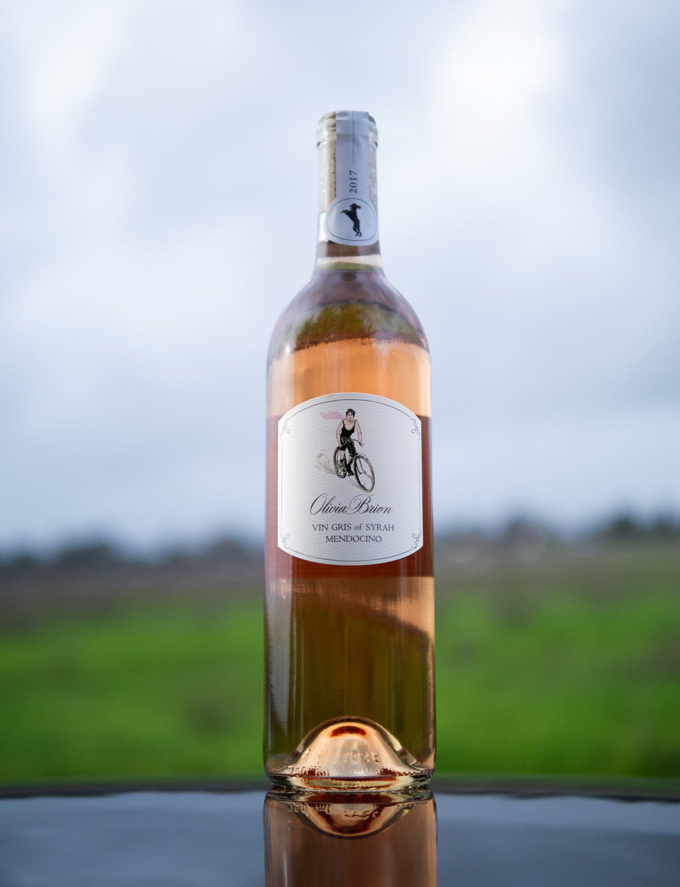 Olivia Brion (Mendocino) 2017 Mendocino Vin Gris of Syrah 750ml Wine Bottle