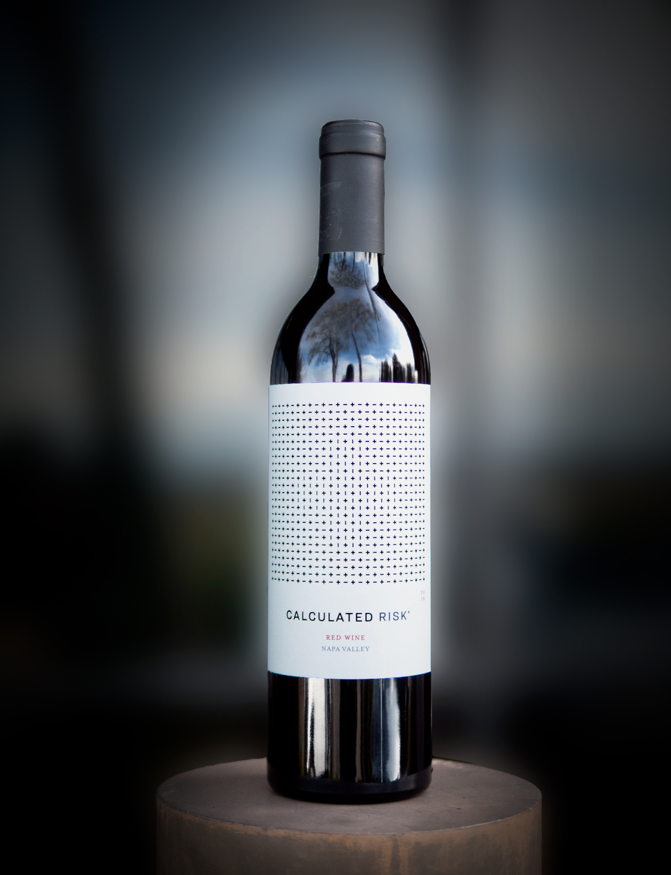 Calculated Risk 2016 Red Wine Napa Valley 750ml Wine Bottle