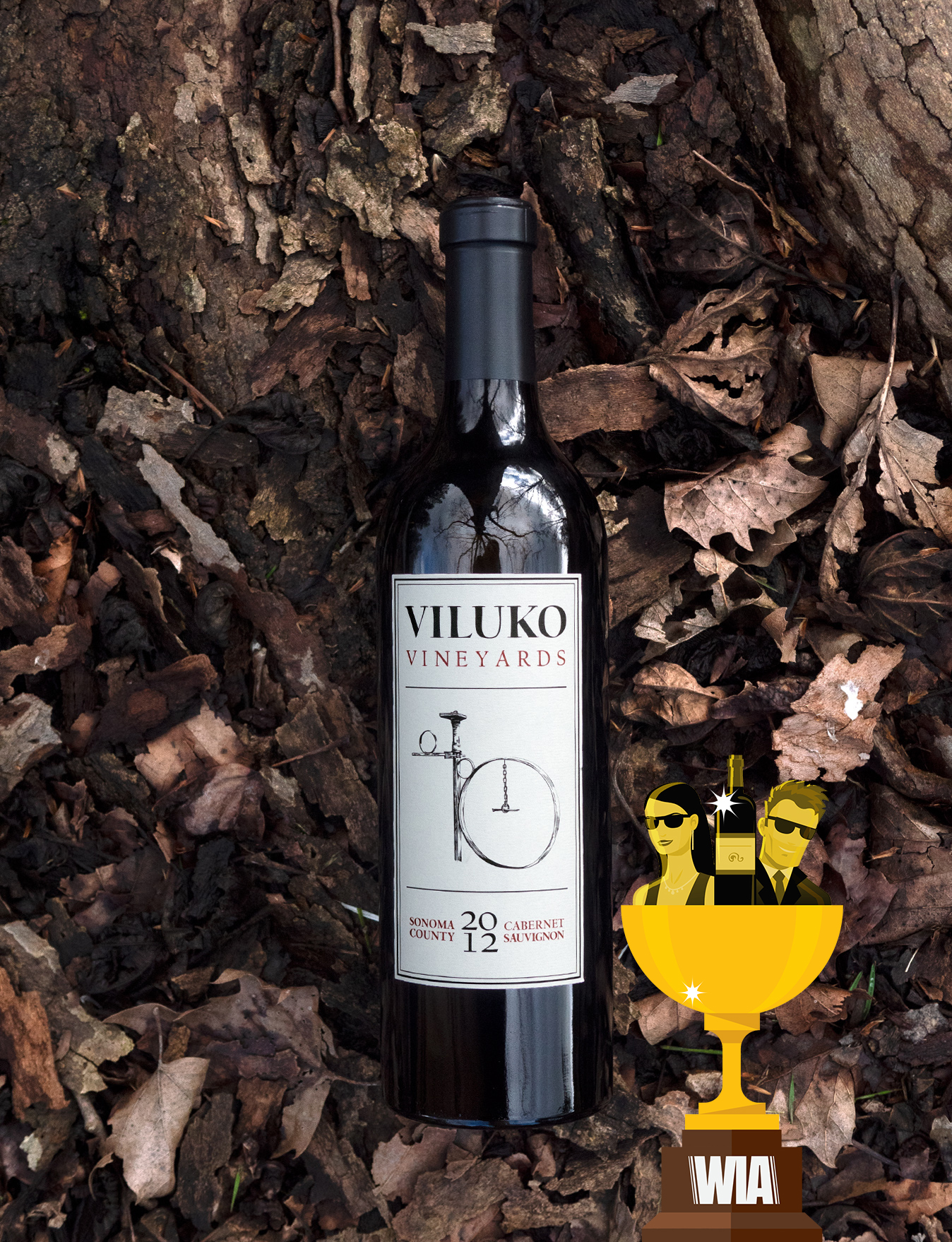 Viluko Vineyards 2012 Sonoma County Estate Cabernet Sauvignon 750ml Wine Bottle