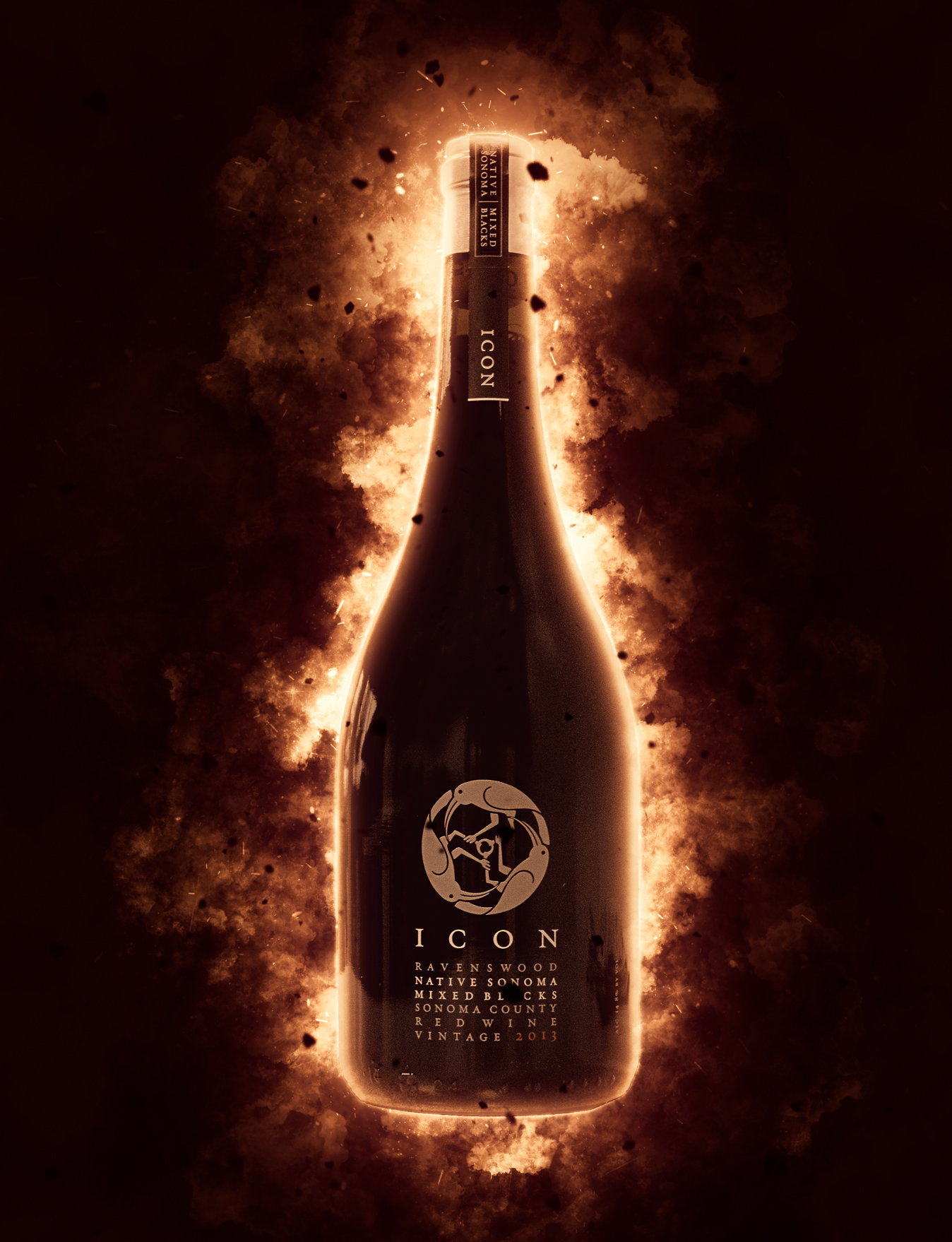 Ravenswood Winery 2013 'ICON' Sonoma County Red 750ml Wine Bottle