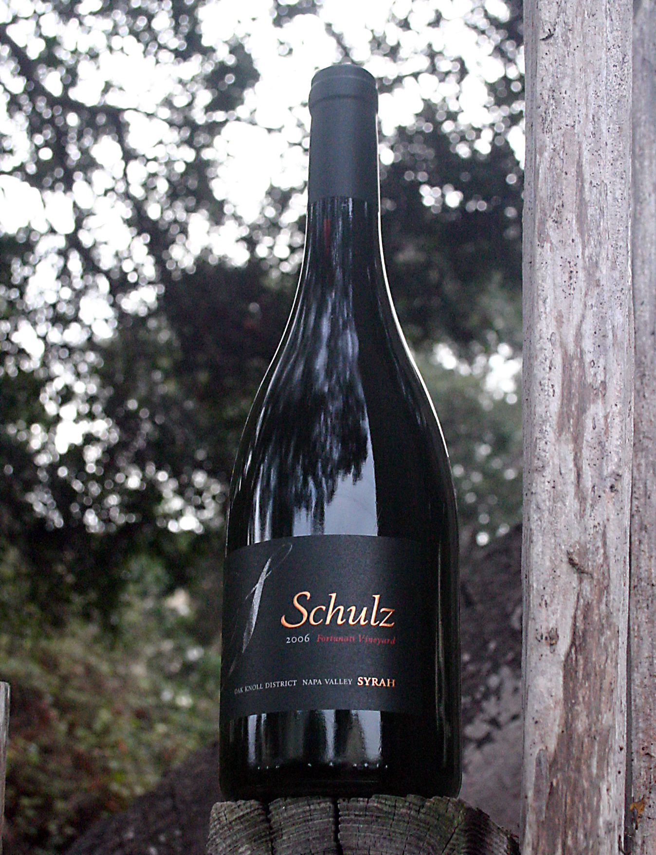 Schulz Cellars 2006 Fortunati Vineyard Syrah 750ml Wine Bottle