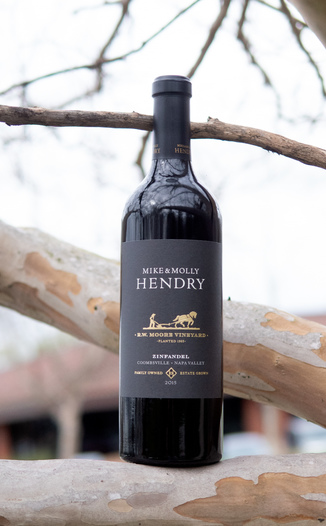 Mike & Molly Hendry Winery 2015 R.W. Moore Vineyard Coombsville Napa Valley Zinfandel 750ml Wine Bottle