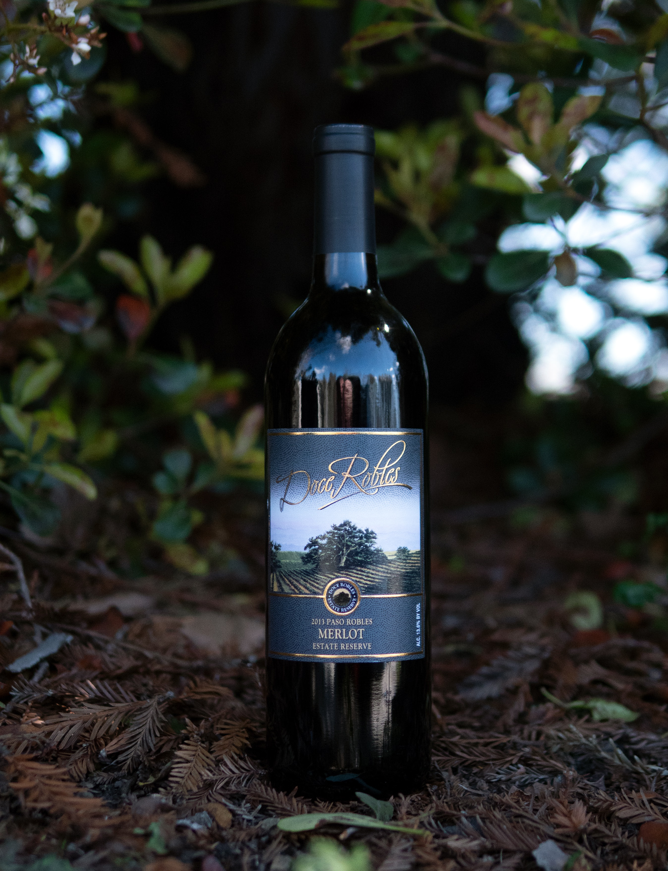Doce Robles 2013 Paso Robles Estate Reserve Merlot 750ml Wine Bottle