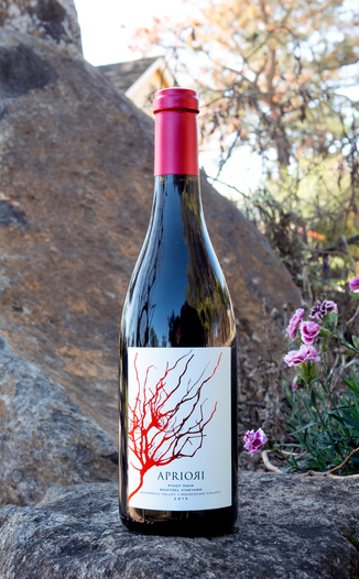Apriori Cellar 2015 Wentzel Vineyard Anderson Valley Pinot Noir 750ml Wine Bottle