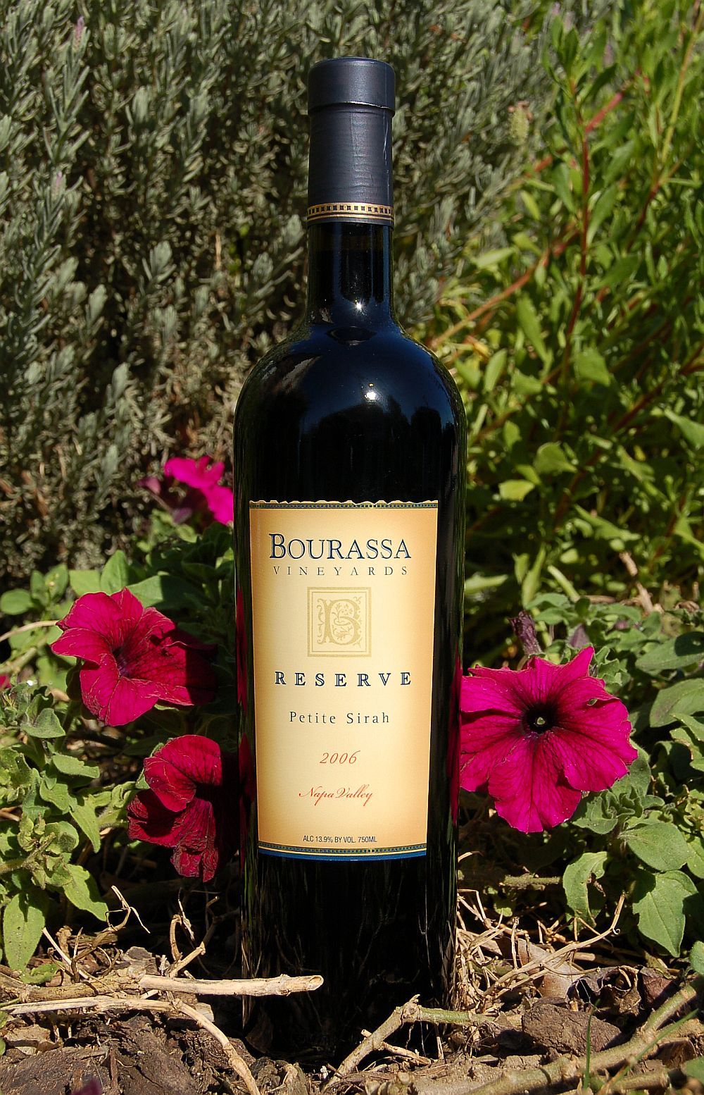 Bourassa Vineyards 2006 Reserve Petite Sirah 750ml Wine Bottle