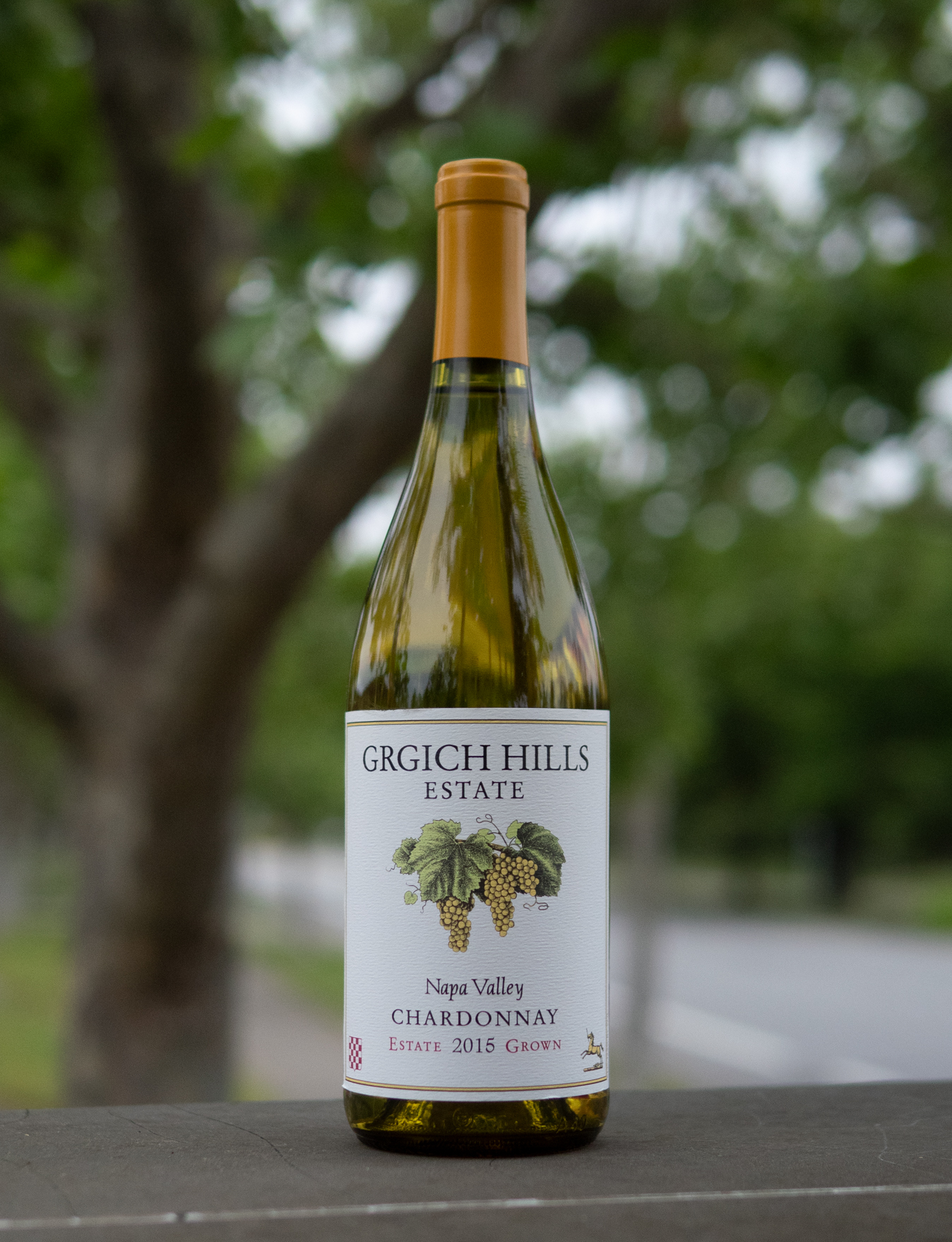 Grgich Hills Estate 2015 Napa Valley Estate Grown Chardonnay 750ml Wine Bottle