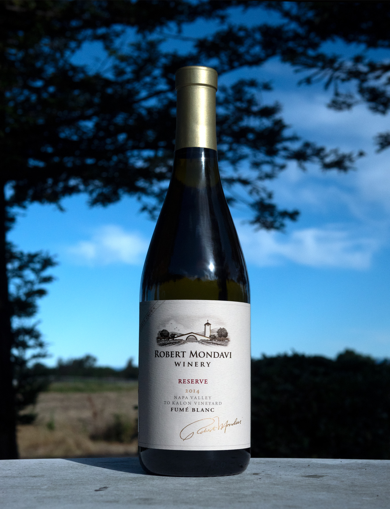 Robert Mondavi Winery 2014 To Kalon Vineyard Oakville Reserve Fumé Blanc 750ml Wine Bottle