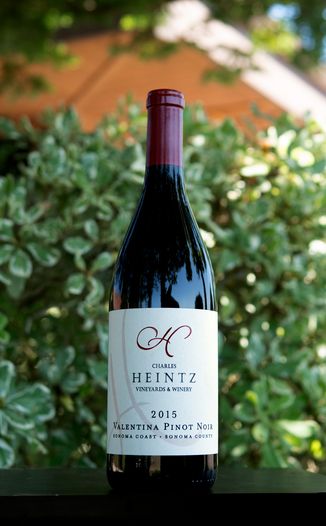 Charles Heintz Vineyards 2015 "Valentina" Sonoma Coast Pinot Noir 750ml Wine Bottle