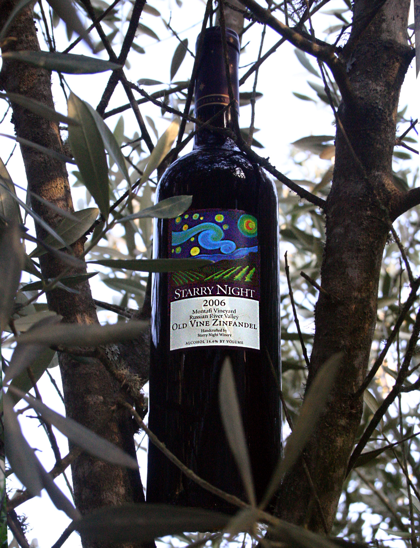 Starry Night Winery 2006 Montafi Vineyard Old Vine Zinfandel 750ml Wine Bottle