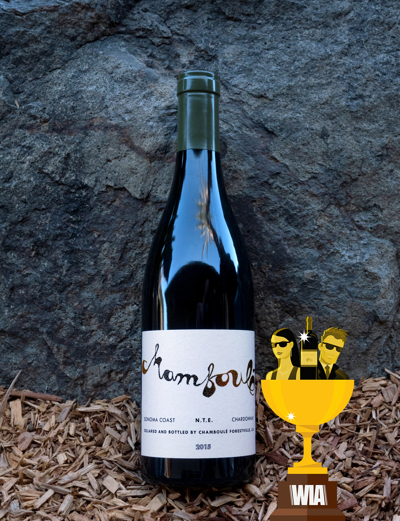 Chamboulé 2015 'N.T.E.' Heintz Vineyard Sonoma Coast Chardonnay 750ml Wine Bottle