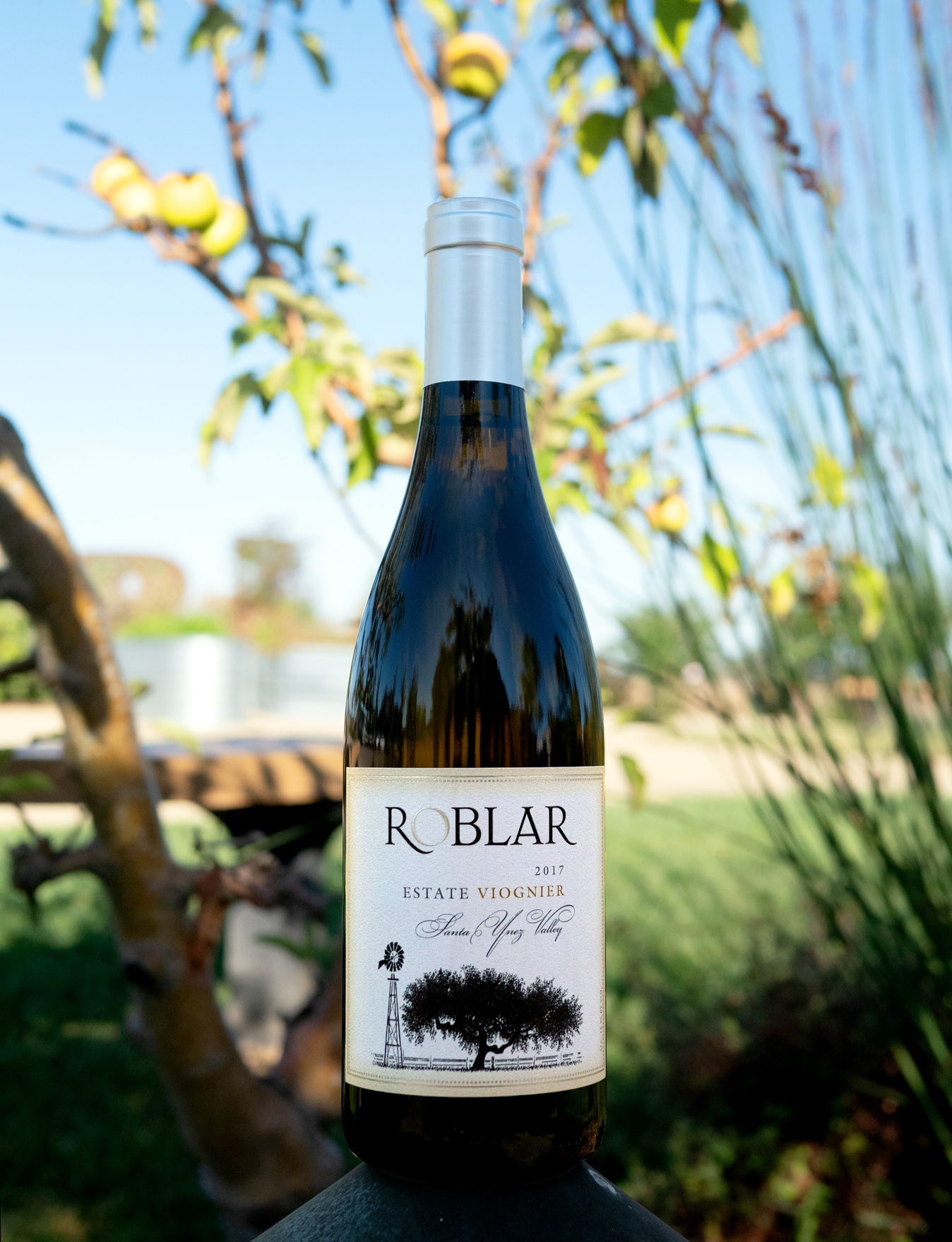 Roblar 2017 Estate Vineyard Santa Ynez Valley Viognier 750ml Wine Bottle