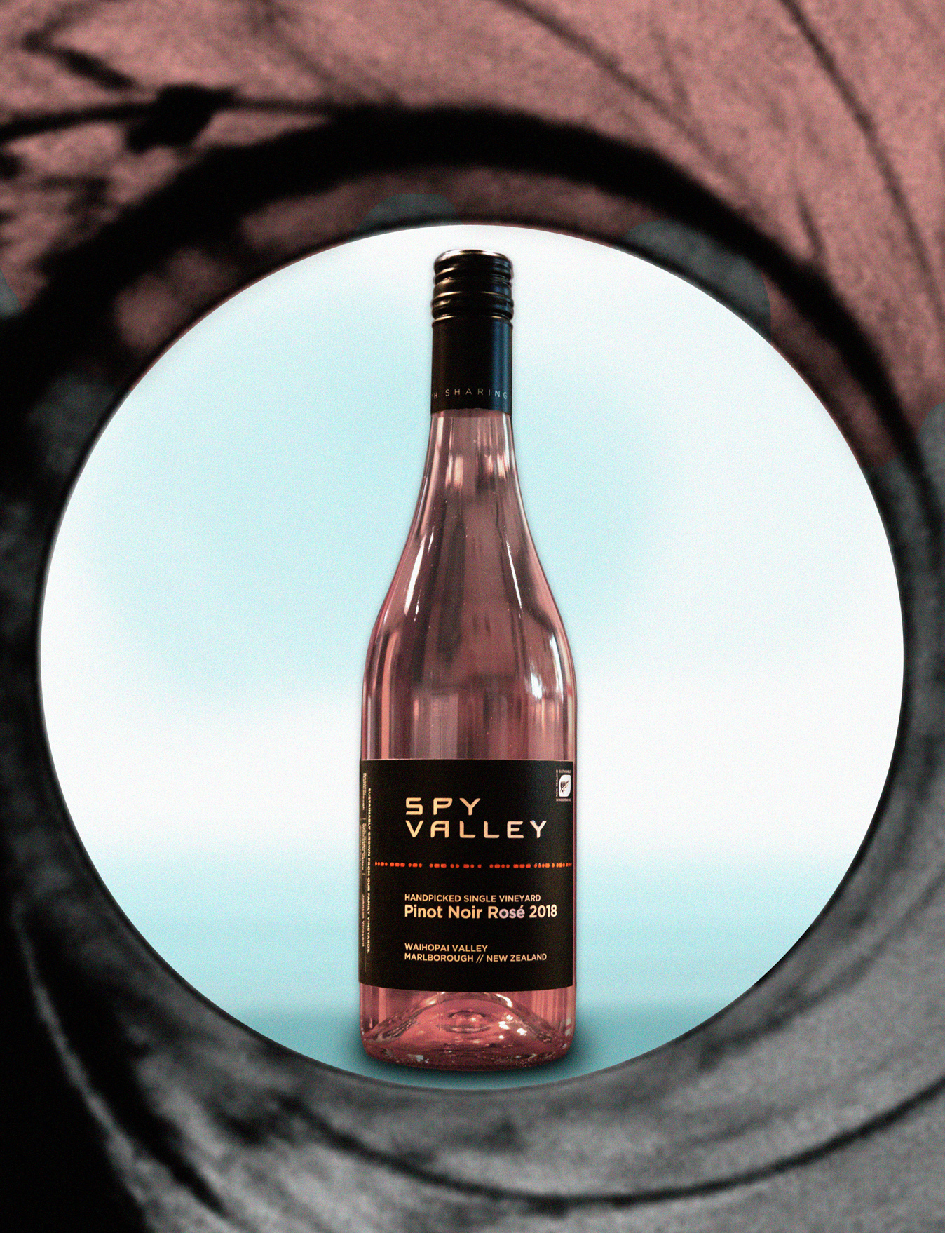 Spy Valley 2018 Handpicked Single Vineyard Pinot Noir Rosé 750ml Wine Bottle