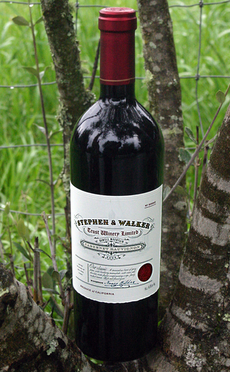 Stephen & Walker 2005 Howell Mountain Cabernet Sauvignon 750ml Wine Bottle