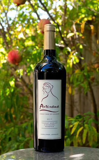 Artesana 2017 Canelones Tannat Merlot Zinfandel Reserva 750ml Wine Bottle