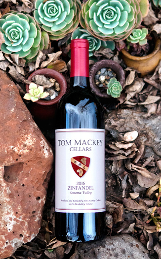 Tom Mackey Cellars 2016 Sonoma Valley Zinfandel 750ml Wine Bottle
