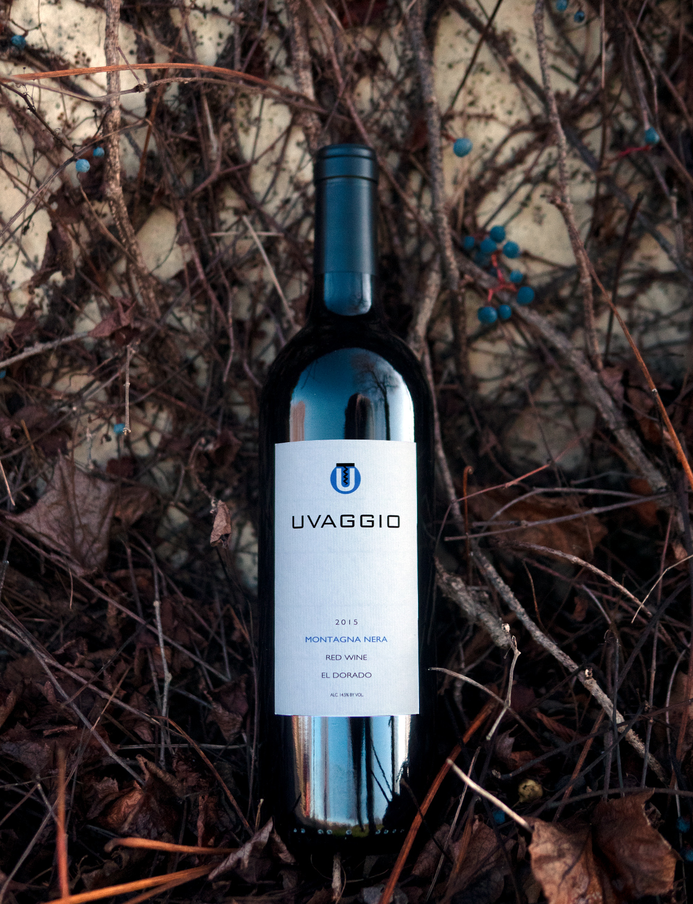 Uvaggio 2015 'Montagna Nera' El Dorado Zinfandel Blend 750ml Wine Bottle