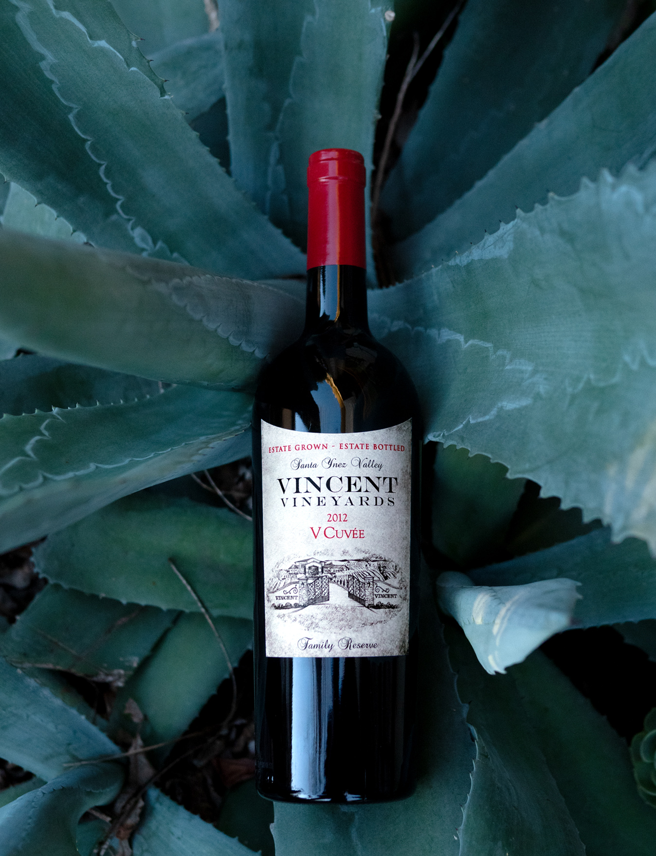 Vincent Vineyards & Winery 2012 'V Cuvée' Santa Ynez Valley Cabernet Blend 750ml Wine Bottle