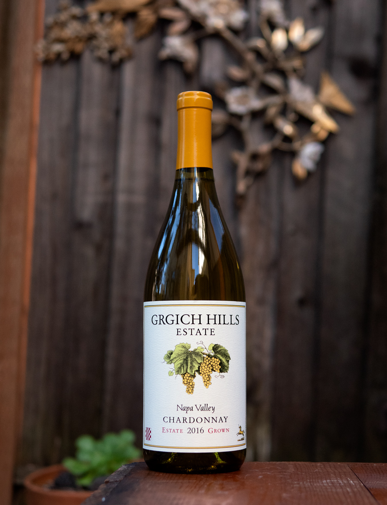 Grgich Hills Estate 2016 Napa Valley Estate Grown Chardonnay 750ml Wine Bottle