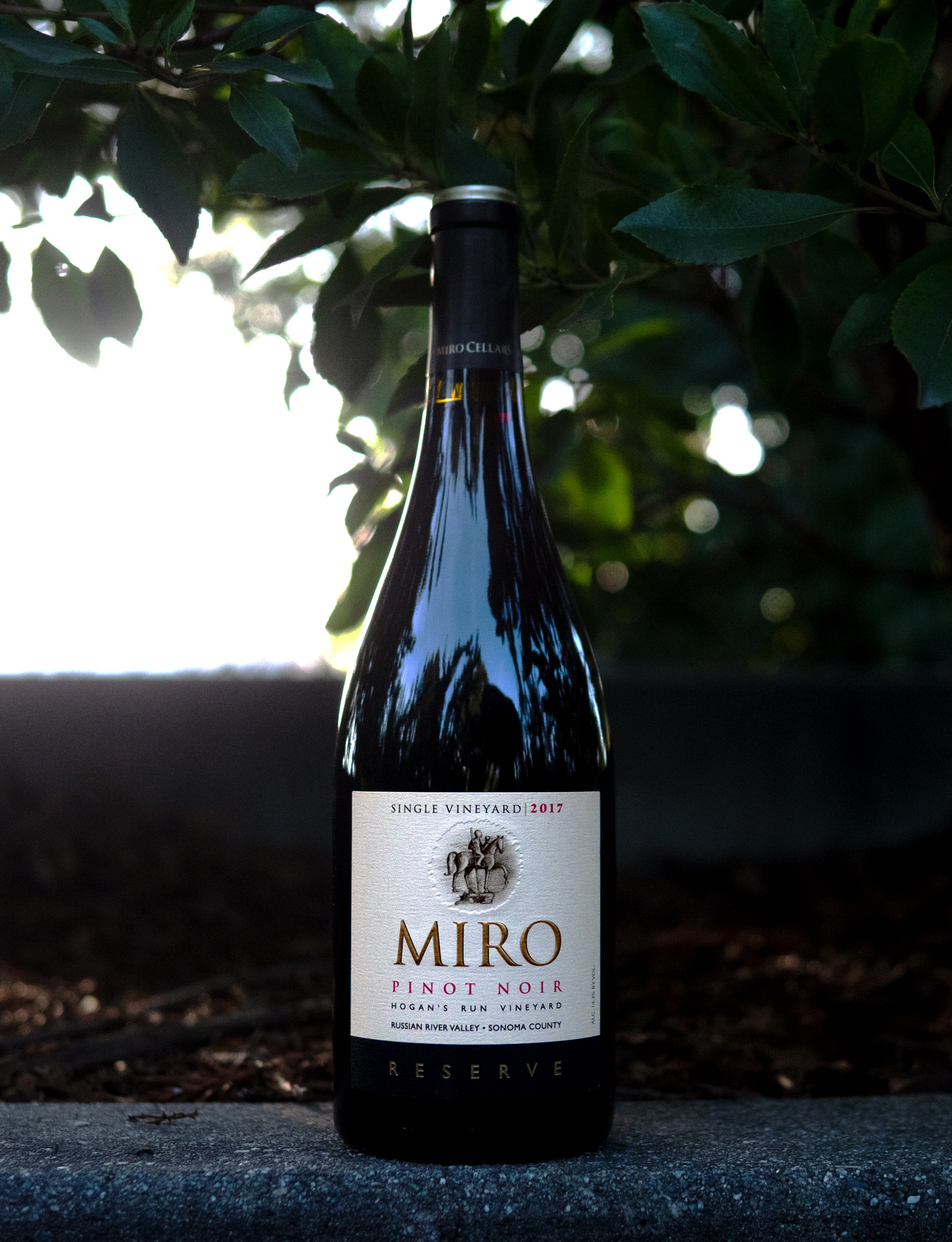 Miro Cellars 2017 Hogan's Run Vineyard Russian River Valley Reserve Pinot Noir 750ml Wine Bottle