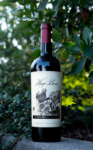 Huge Bear Wines 2014 Knights Bridge Vineyard Knights Valley Cabernet Sauvignon 750ml Wine Bottle