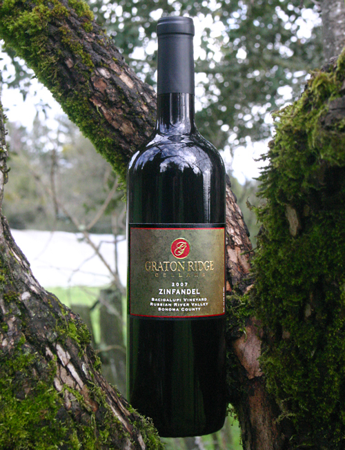 Graton Ridge Cellars 2007 Bacigalupi Vineyard Zinfandel 750ml Wine Bottle