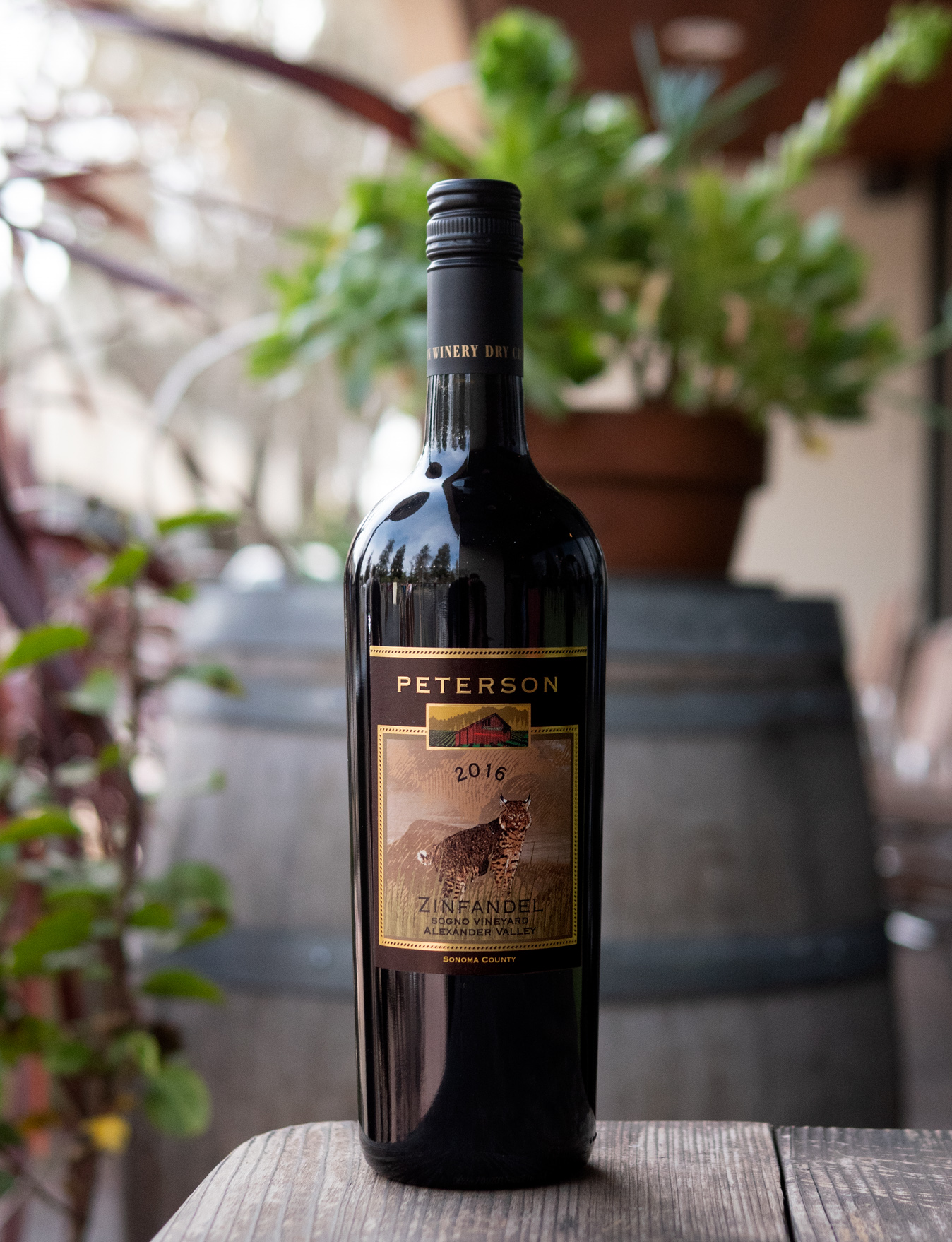 Peterson 2016 Sogno Vineyard Alexander Valley Zinfandel 750ml Wine Bottle