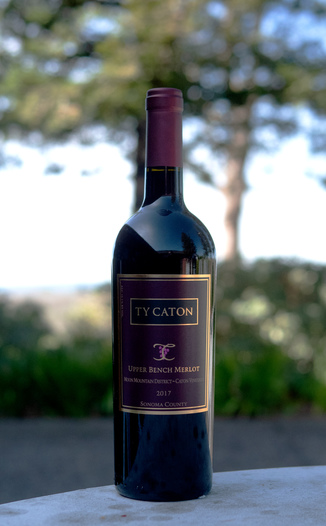 Ty Caton 2017 Upper Bench Moon Mountain Merlot 750ml Wine Bottle