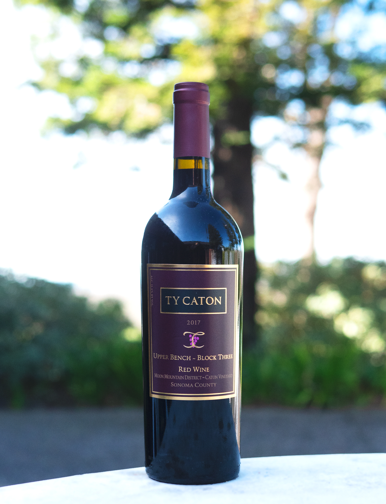 Ty Caton 2017 'Block Three' Upper Bench Moon Mountain Red 750ml Wine Bottle