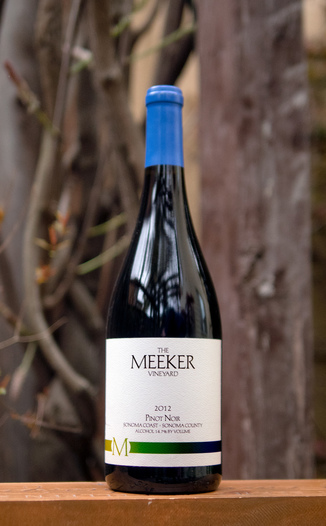 Meeker 2012 Sangiacomo Vineyard Sonoma Coast Pinot Noir 750ml Wine Bottle