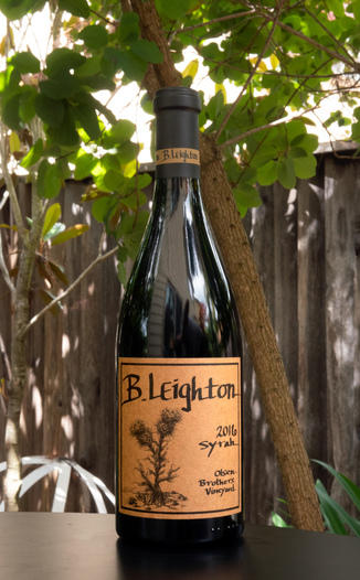 B. Leighton 2016 Olsen Brothers Vineyard Yakima Valley Syrah 750ml Wine Bottle